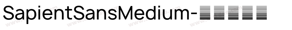 SapientSansMedium字体转换