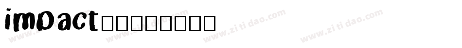 impact字体字体转换