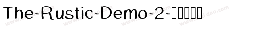 The-Rustic-Demo-2字体转换
