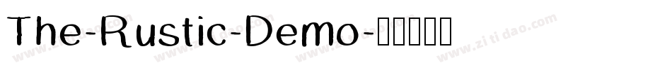 The-Rustic-Demo字体转换