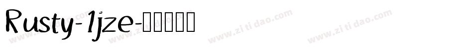 Rusty-1jze字体转换