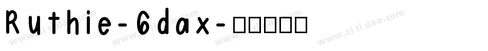 Ruthie-6dax字体转换