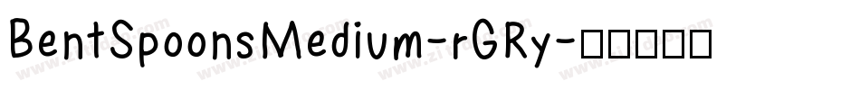 BentSpoonsMedium-rGRy字体转换