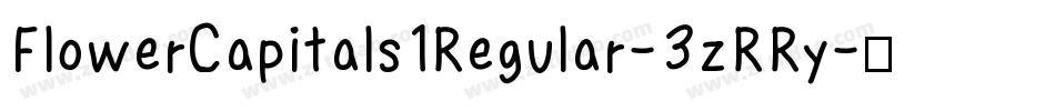 FlowerCapitals1Regular-3zRRy字体转换