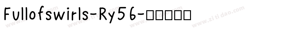 Fullofswirls-Ry56字体转换