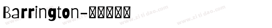 Barrington字体转换