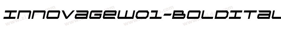 InnovageW01-BoldItal字体转换
