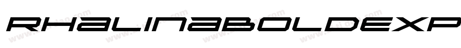 RhalinaBoldExpandedItalic-KxoA字体转换