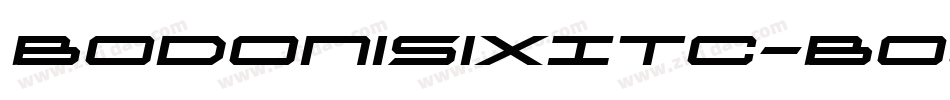 BodoniSixITC-BoldItal字体转换