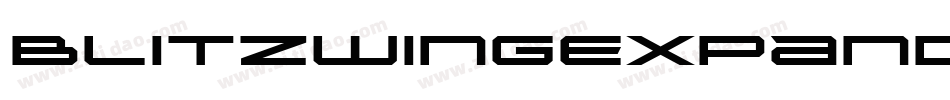 BlitzwingExpandedBold-ReA3字体转换