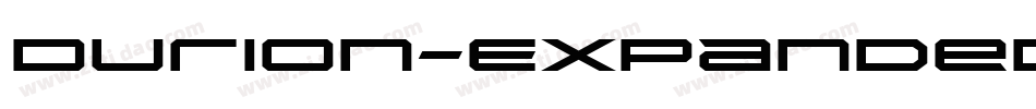 Durion-ExpandedBold字体转换
