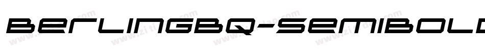 BerlingBQ-SemiBoldItalic字体转换