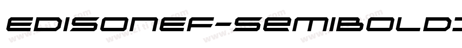 EdisonEF-SemiBoldItalic字体转换
