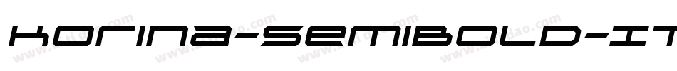 Korina-SemiBold-Italic字体转换 Korina-SemiBold-Italic字体转换
