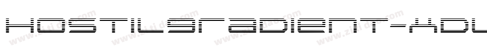 HostilGradient-XdlZ字体转换