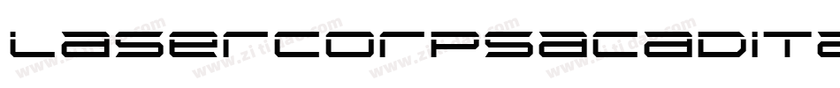 lasercorpsacadital字体转换