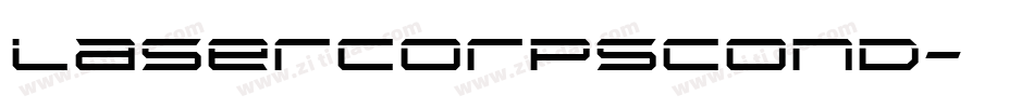 lasercorpscond字体转换