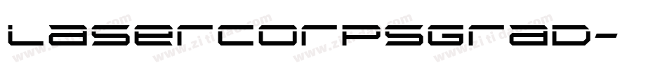 lasercorpsgrad字体转换