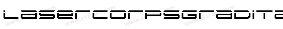 lasercorpsgradital字体转换