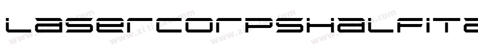 lasercorpshalfital字体转换