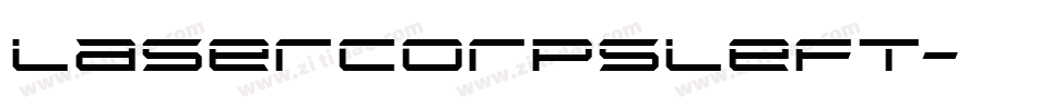 lasercorpsleft字体转换