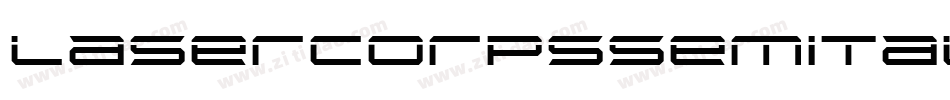 lasercorpssemital字体转换