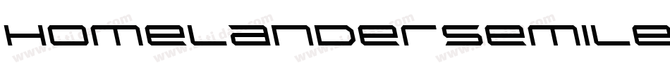 HomelanderSemiLeftalic-Rp00V字体转换
