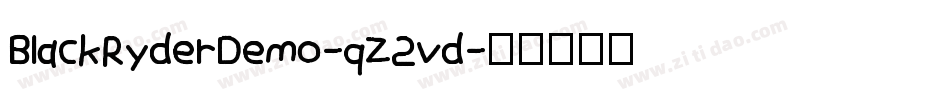 BlackRyderDemo-qZ2vd字体转换
