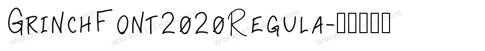 GrinchFont2020Regula字体转换