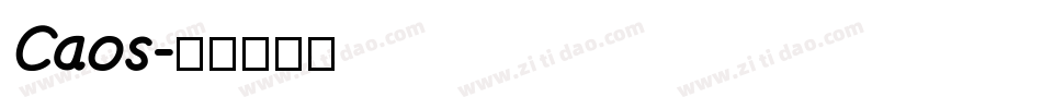 Caos字体转换