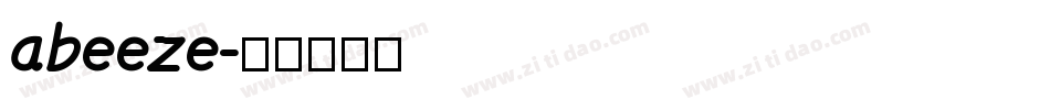 abeeze字体转换