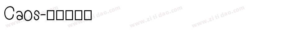 Caos字体转换