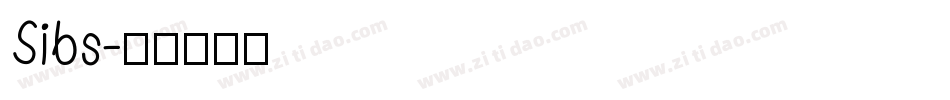 Sibs字体转换
