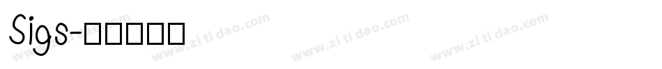 Sigs字体转换