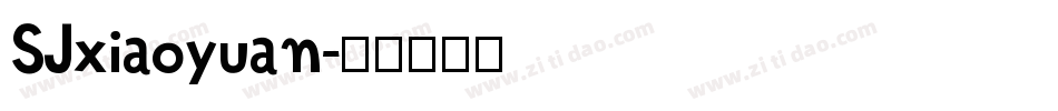 SJxiaoyuan字体转换