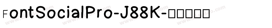 FontSocialPro-J88K字体转换
