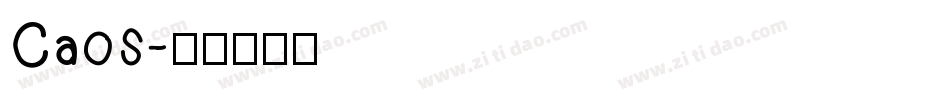 Caos字体转换