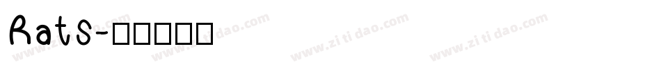Rats字体转换