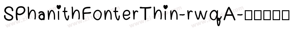 SPhanithFonterThin-rwqA字体转换