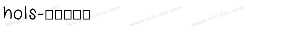 hols字体转换