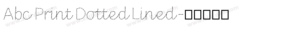 AbcPrintDottedLined字体转换