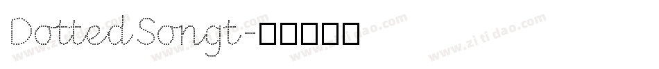 DottedSongt字体转换
