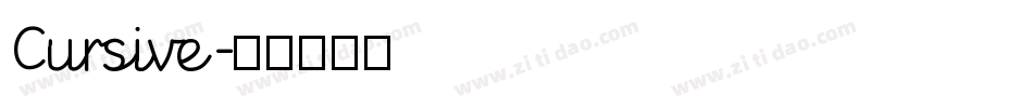Cursive字体转换