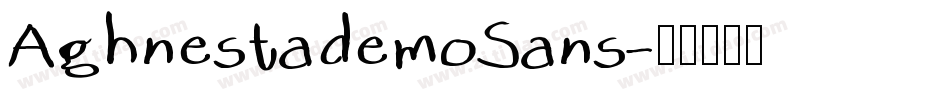 AghnestademoSans字体转换