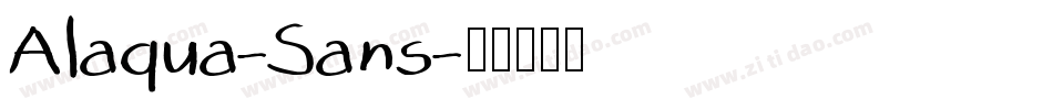 Alaqua-Sans字体转换
