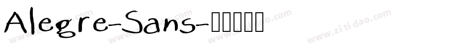 Alegre-Sans字体转换