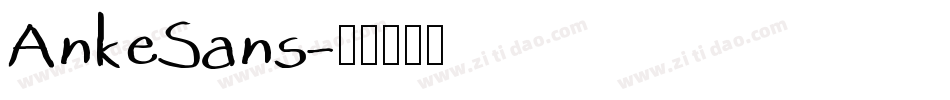 AnkeSans字体转换