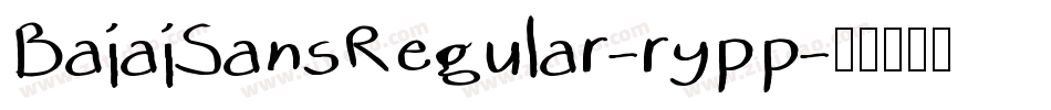BajajSansRegular-rypp字体转换