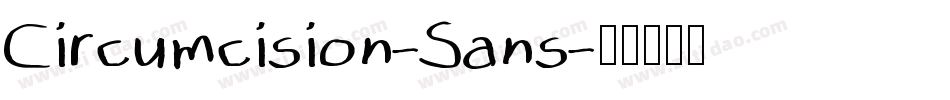 Circumcision-Sans字体转换