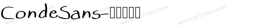 CondeSans字体转换 CondeSans字体转换